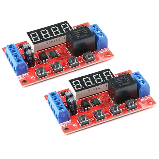 2Pcs 5V Time Delay Relay Module Multi Mode Relay Module by ECBuying
