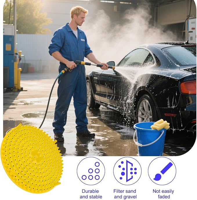 2PCS Car Wash Bucket Grit Trap Insert, 10.2" Vehicle Detailing Washing Filters - Image 6