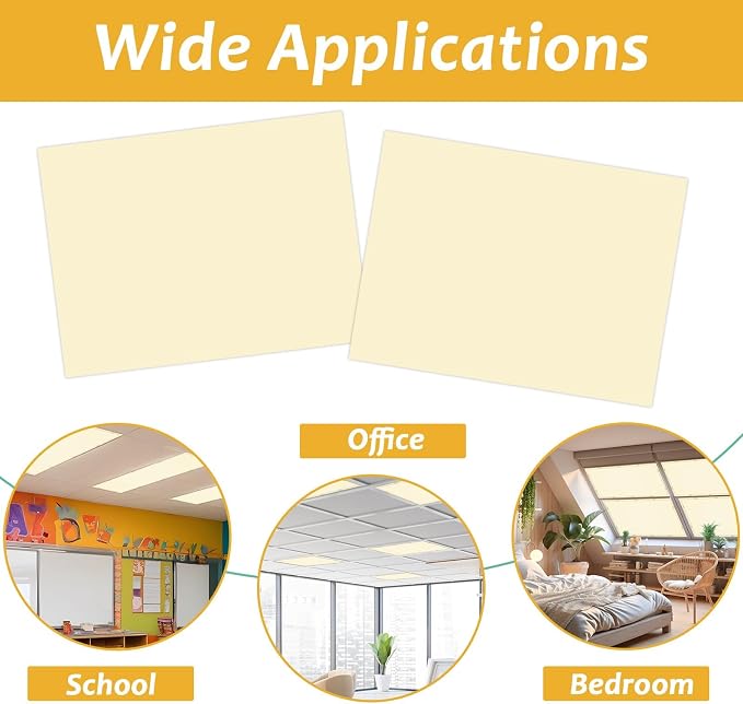 Wiooffen 4 Pcs Fluorescent Light Covers - Image 4