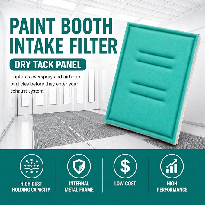 Paint Booth Intake Air Filter Panel, Crossdraft Spray Booth Filter Pad - Image 3
