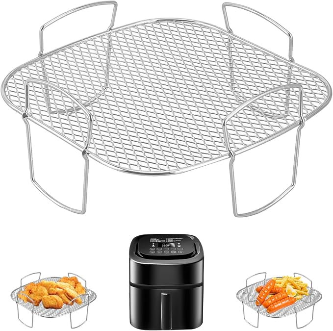 Air Fryer Basket for Nuwave Oven, Steel Grill Basket, Non-stick Mesh Basket Set by GWY