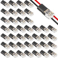 40 Pcs Low Voltage Double Wire Plug in Connector 2 Pin Quick Locking Buckle by Unknown