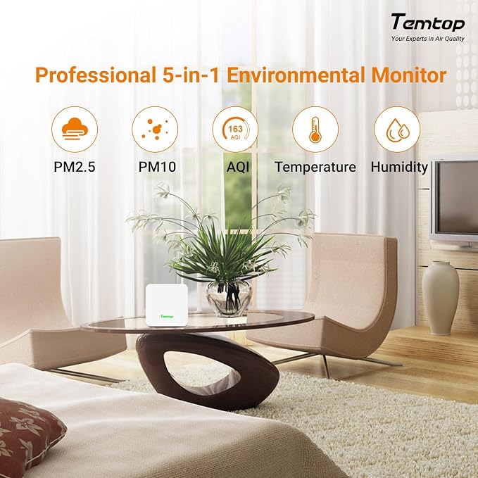 Temtop Complete Home Air Quality Monitoring System – M100 2nd Gen Touchscreen - Image 5