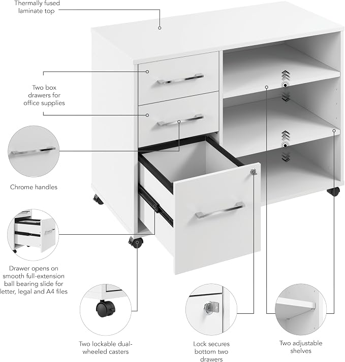 Bush Business Furniture Hustle Office Storage Cabinet - Image 5