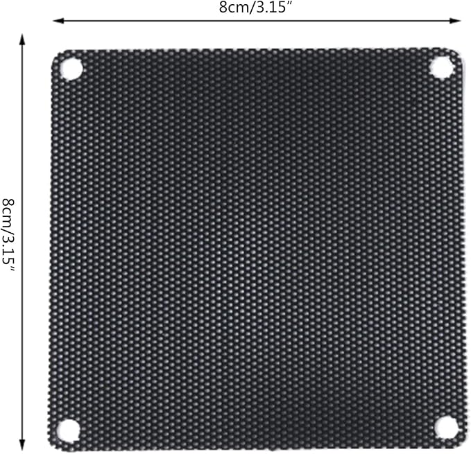 Frame Dust Filter for Computer Fan PC Fan Dust Filter Mesh PVC Computer Fan - Image 5