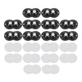 uxcell 20Pcs Mini Self Adhesive Caster Wheels, 2.05" x 1.14" 360° Rotation by uxcell