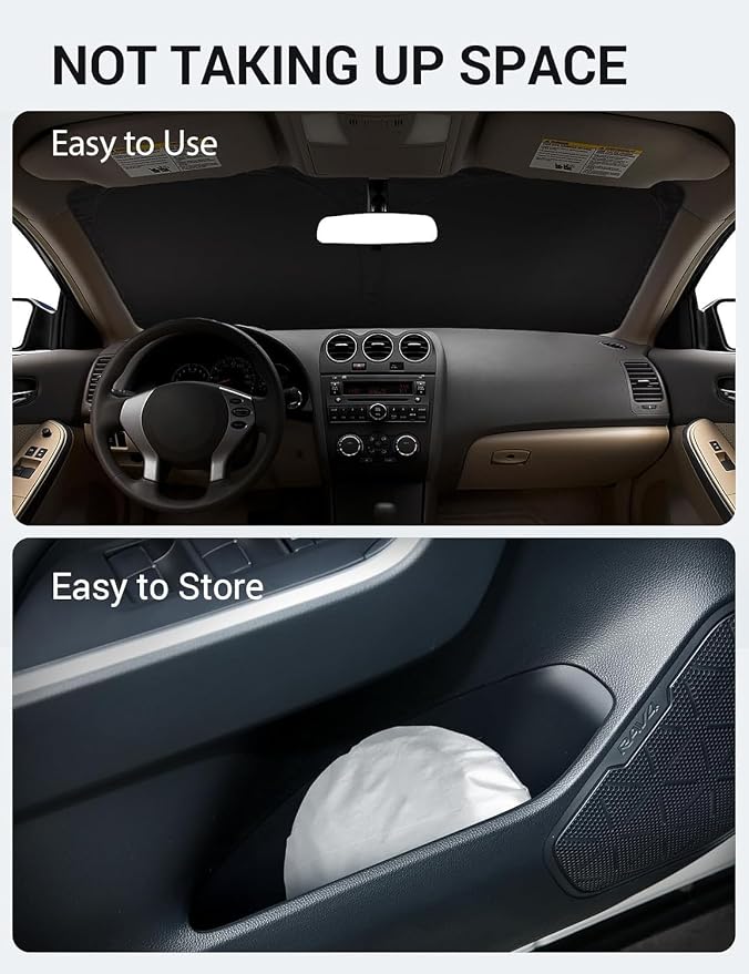 Proadsy 2026 Upgrade Windshield Sun Shade Custom Fit 2007-2012 Nissan Altima - Image 9