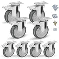 5" Swivel Plate Casters with Brake by CLOATFET