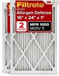 Filtrete 16x24x1 AC Furnace Air Filter, MERV 11, MPR 1000, Micro Allergen by Filtrete