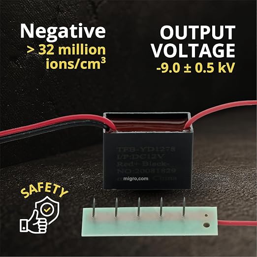 Negative ion Generator, 12VDC Low Voltage, Output 7.5Kv, HVAC Module 5 SS pin - Image 7