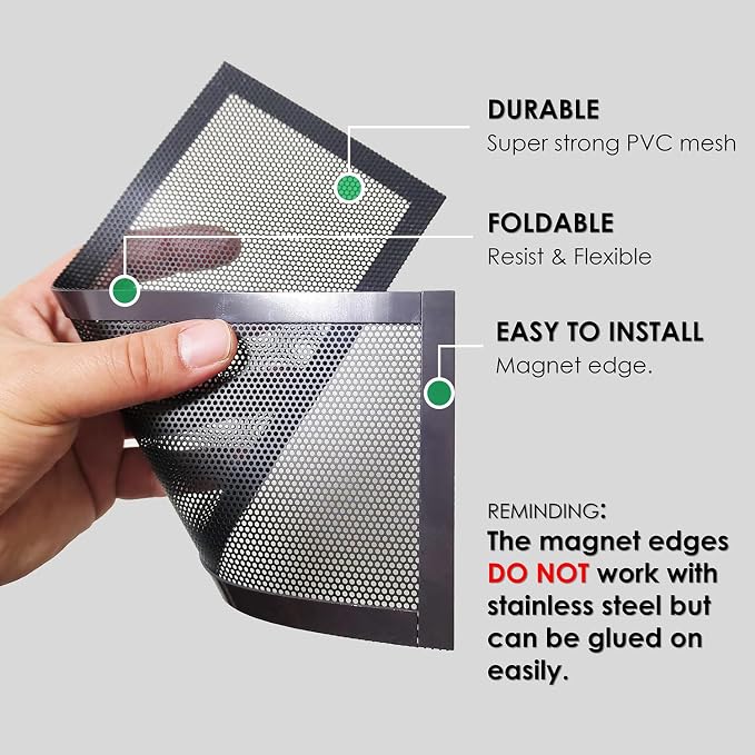 QMARK 4 Pack Floor Vent Covers, 4 x 10 Inches Floor Vent Screen Net, Air Vent - Image 4