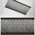2x4 ft Fluorescent Light Cover for Ceiling Gray Mottled Gradient Geometric by Unknown
