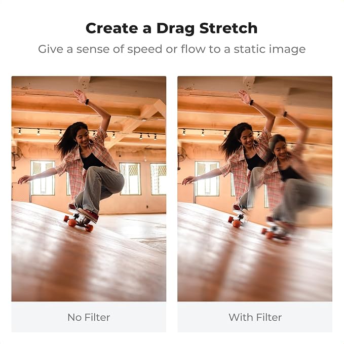 K&F CONCEPT 77mm Unilateral Blur Ghost Motion Filter Super Speed Effects - Image 3