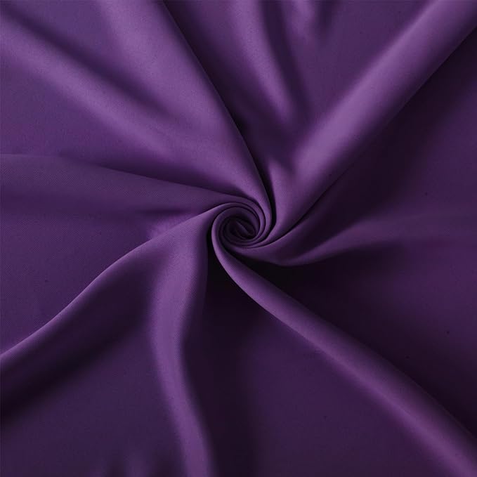LEMOMO Blackout Curtains 66 x 95 inch/Purple Curtains Set of 2 Panels/Thermal Insulated Room Darkening Bedroom Curtains