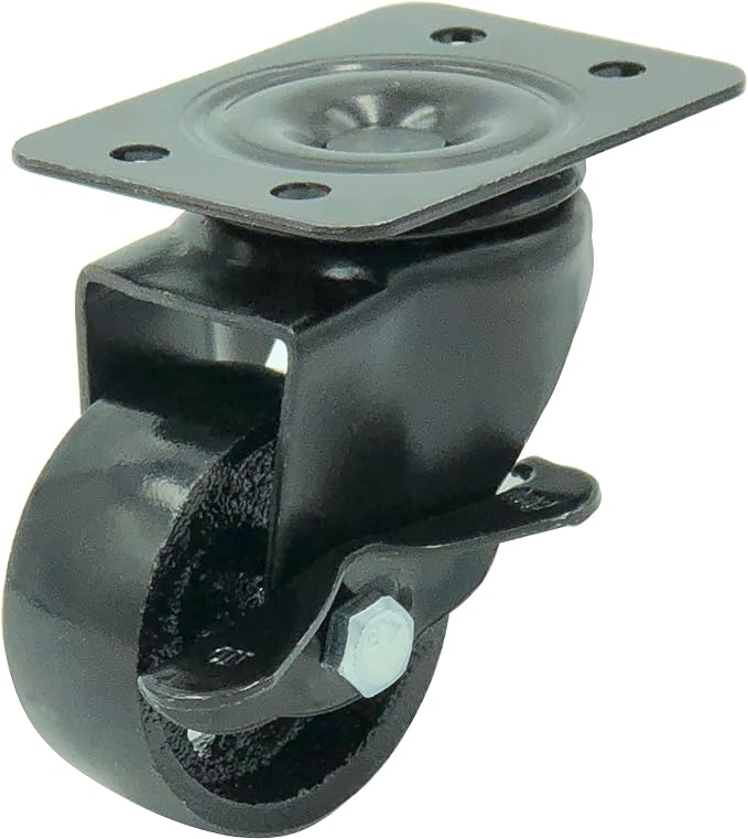 FactorDuty Set of 4 Metal Swivel Plate Caster Wheels - Image 9