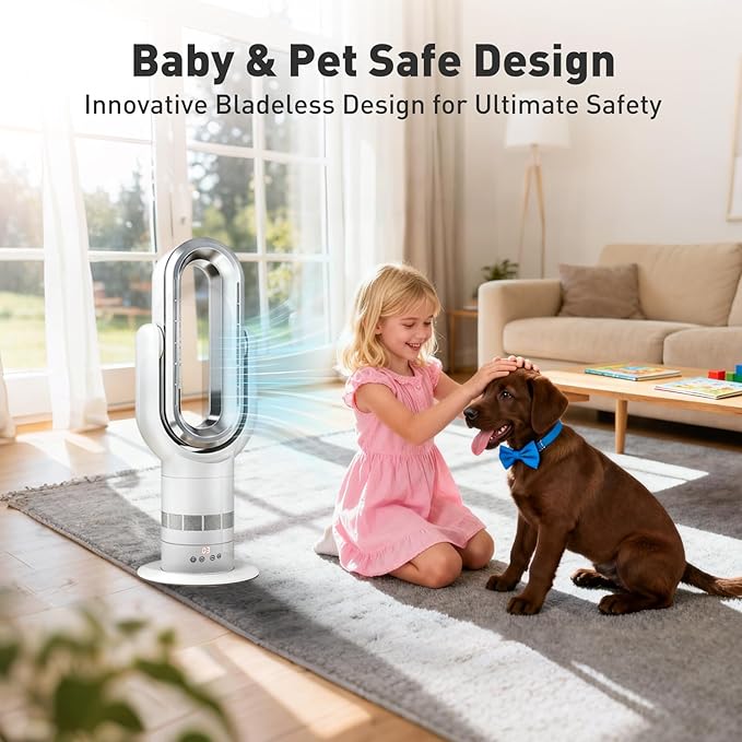 Xcity QG660 Bladeless Tower Fan, 2-in-1 Cooling & Heating Fan, Remote & Touch - Image 5