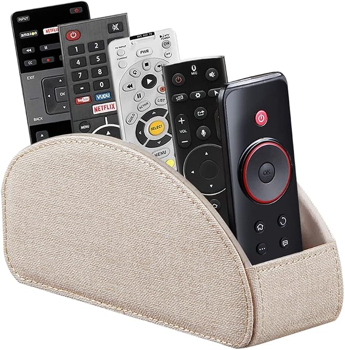 Leather TV Remote Control Holder by Arniche