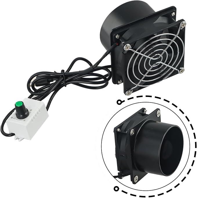 Smoke Absorber Fume Extractor Fan USB Adjustable Solder Pipe Duct Exhuast Fan - Image 3