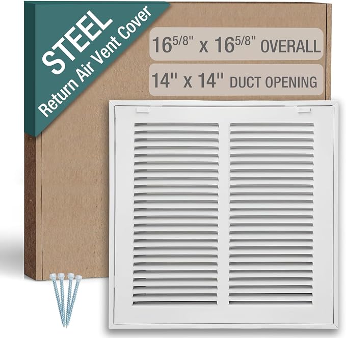 14 x 14 Inch Return Air Filter Grille by Hoovate