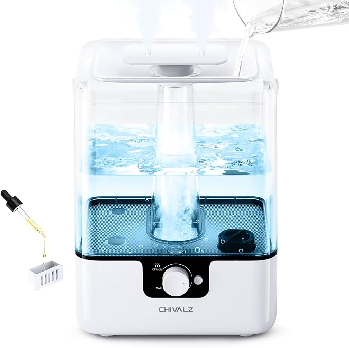 CHIVALZ 6L Humidifiers for Bedroom Large Room Home, Cool Mist Top Fill by CHIVALZ