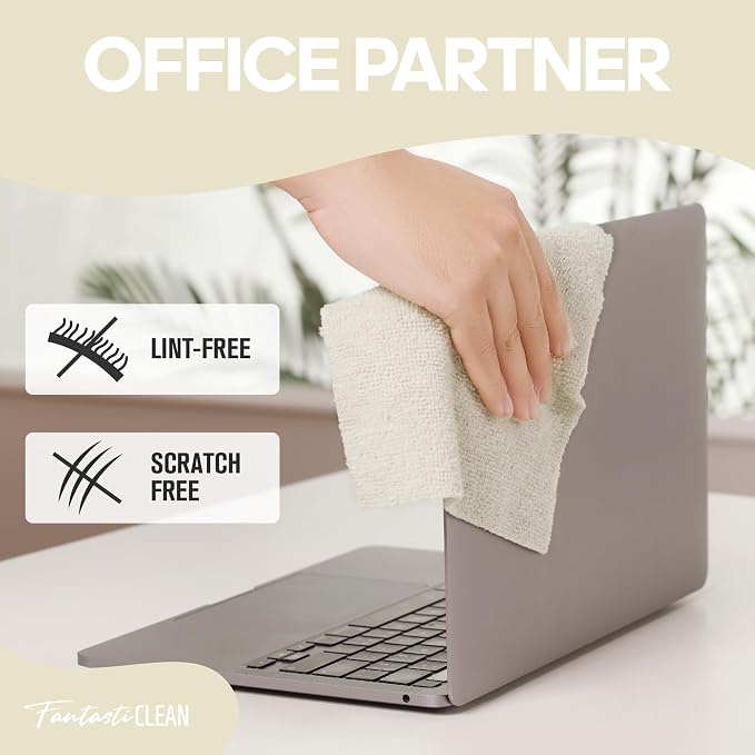 Fantasticlean Microfiber Cleaning Cloth Roll 2 Rolls 120 Pack, Tear Away - Image 7