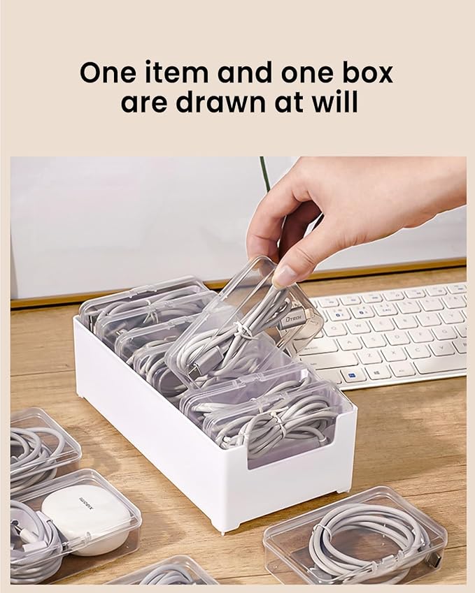 7 Individual Cable Organizer Boxes - Image 7