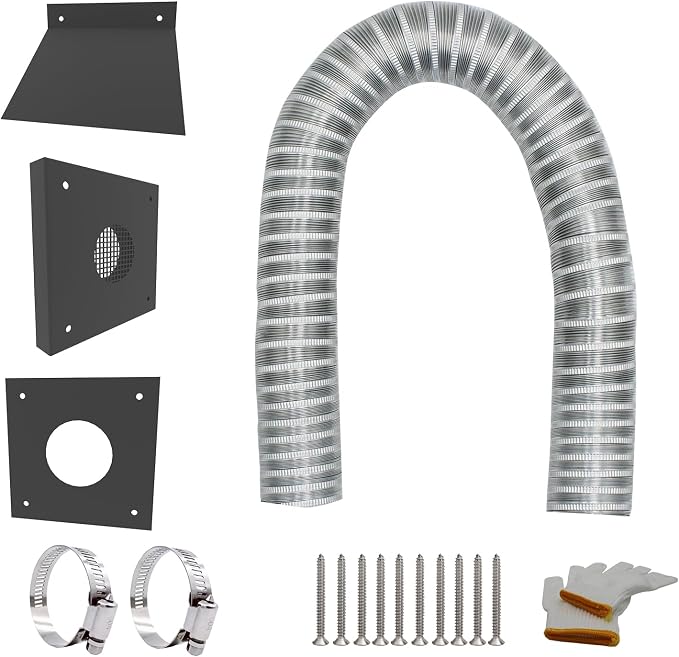 Pellet Stove Pipe Kit，Outside Cold Air Set by Unknown