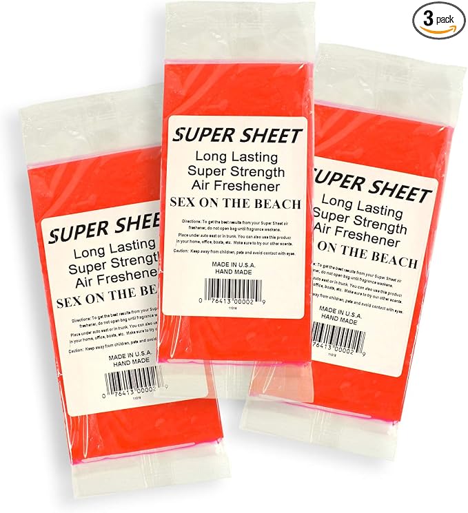 Super Sheet Small Under Seat Car Air Freshener by Jenray