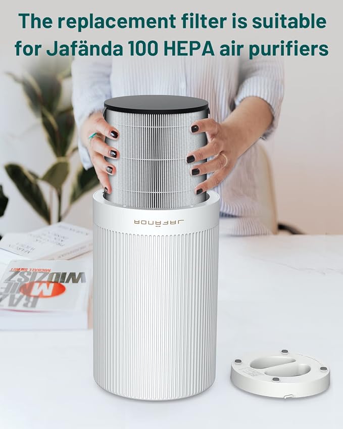 Air Purifier JF100 Replacement Filter, 3-in-1 True HEPA & Activated Carbon - Image 4