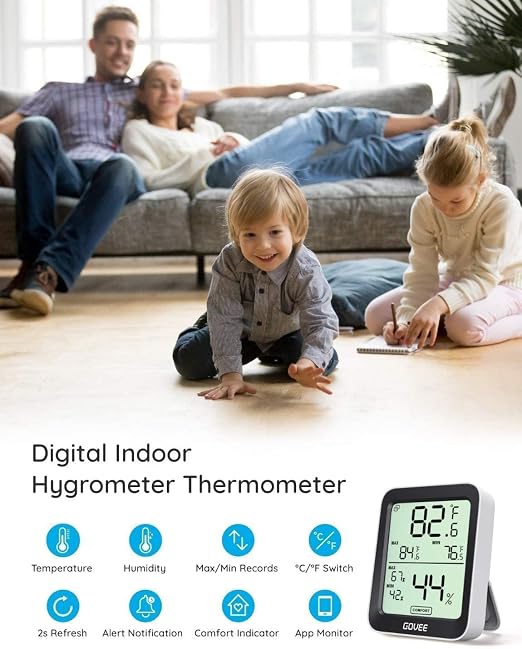 Govee Indoor Hygrometer Thermometer H5075 - Image 3