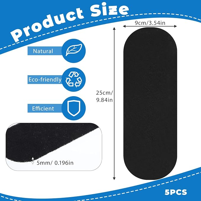 5pcs Activated Coconut Shell Carbon Ceiling Fan Air Purifier Pads, Ceiling Fan - Image 2