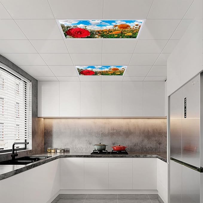 2 Pack Blooming flowers Fluorescent Light Cover - Image 6
