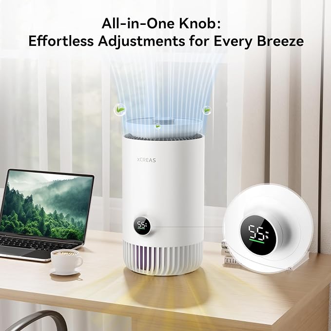 Humidifier & Air Purifier Combo, 0.8-Gal Top Fill | Evaporative No-Mist - Image 7