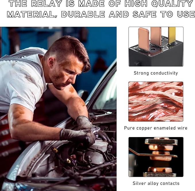 Ohleats 2PCS Car AC Relay, G8HL-H71 AC and Starter Relays Replace 39794-SDA-A03 - Image 4