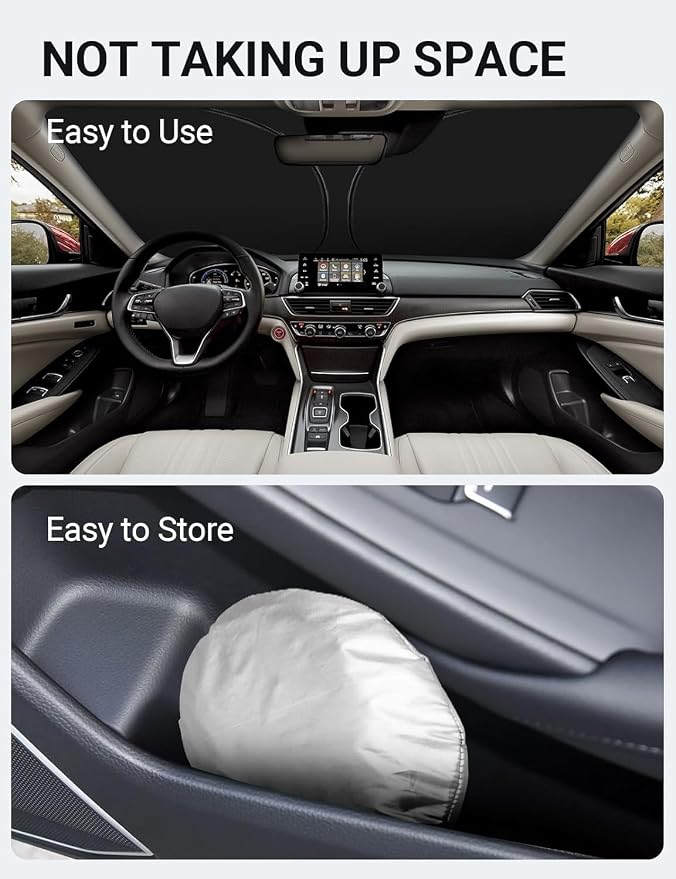 Proadsy 2026 Upgrade Front Windshield Sun Shade Foldable Sunshade Protector - Image 9