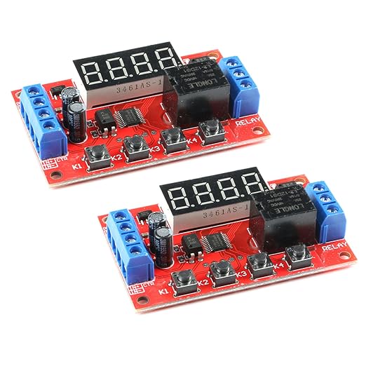 2Pcs 12V Time Delay Relay Module by ECBuying