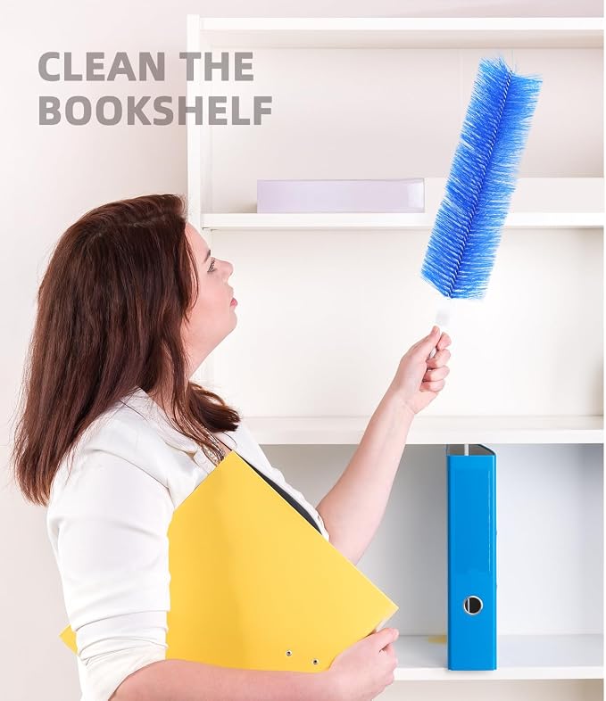 Fan Brush, CN1ST 2PCS Fan Cleaning Brush Reusable Removes Dirt from Fans - Image 5