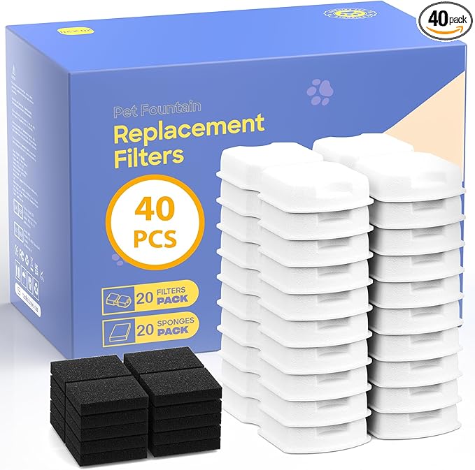 GIOTOHUN Filters for Cat Water Fountain: 40 Cat Water Fountains Filter by GIOTOHUNPetLife