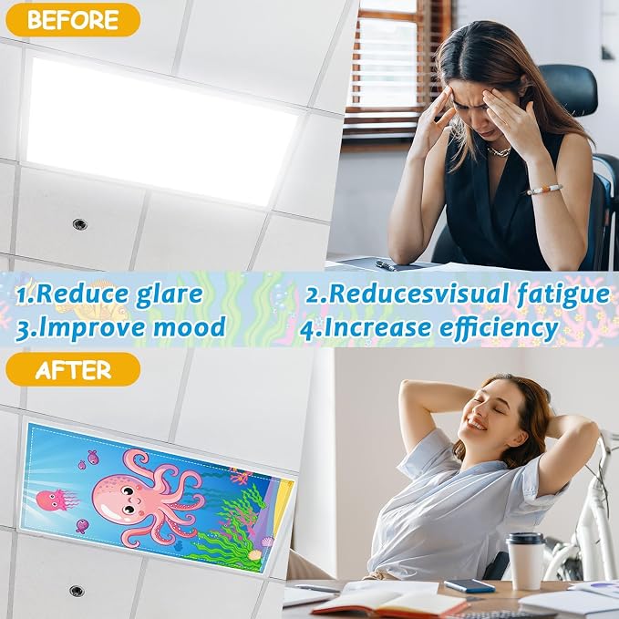 8 Pcs Fluorescent Light Covers - Image 3