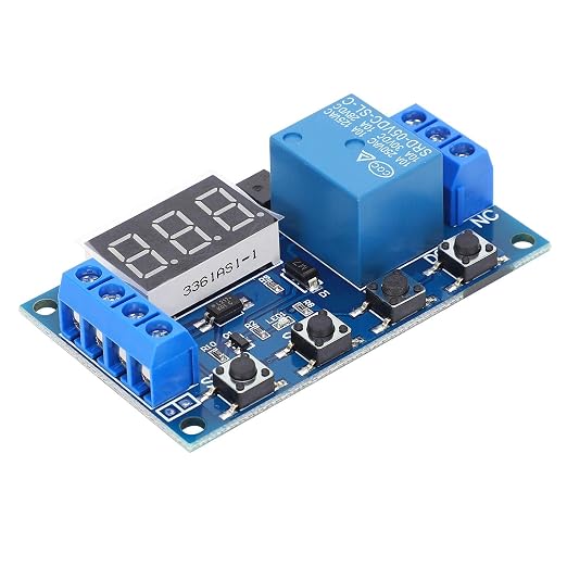 Fafeicy Relay Module, Delay Cycle Timing Circuit Switch, LCD Display, Micro USB - Image 7