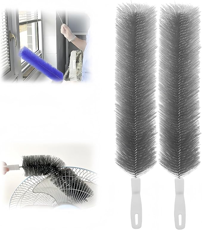 Bendable Microfiber Head, 2026 Upgraded Fan Cleaner Brush Reusable Dust Remover by Unknown