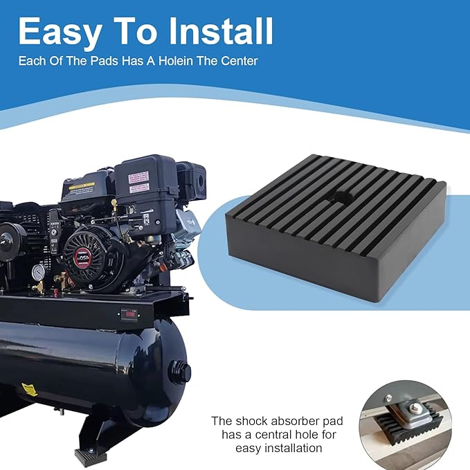 Solid Shock Pad for Air Compressor Pads or Equipment Shock Absorbing, Solid - Image 4