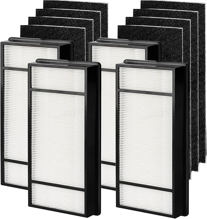 4 Pack HRF-H1 HRF-H2 / Filter + 8 Pack Carbon Pre Filter Compatible by BuyItNow