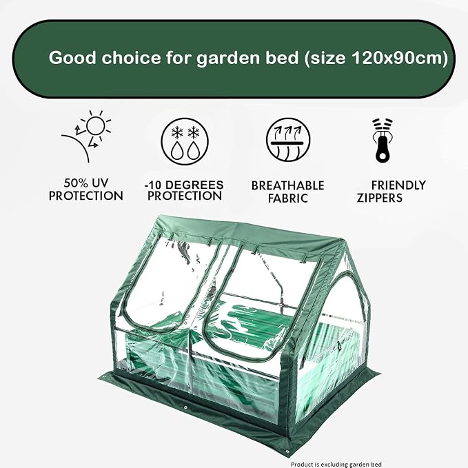 Portable Greenhouse for Garden Bed, Easy Set-Up Gardening Flower House & Plant - Image 2