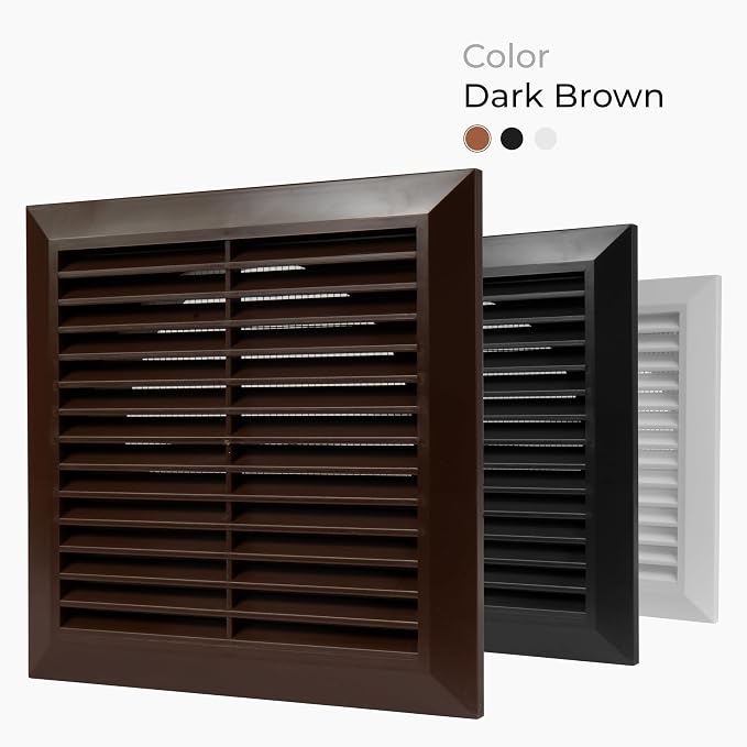 6 Inch Fit Brown Plastic Vent Cover - Image 7