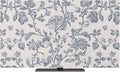 Rustic Blue Flower Leaves Sketch Indoor TV Cover, Elastic TV Screen Protector by Unknown