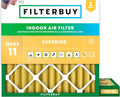 Filterbuy 10x10x2 Air Filter MERV 11 Superior Pet & Allergy Defense, by Filterbuy