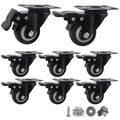 2 Inch Caster Wheels Set of 8, Heavy Duty Casters, by Htudcoue