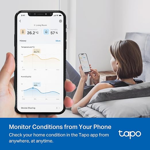 TP-Link Tapo Smart Temperature and Humidity Sensor T310, Requires Tapo Hub - Image 3