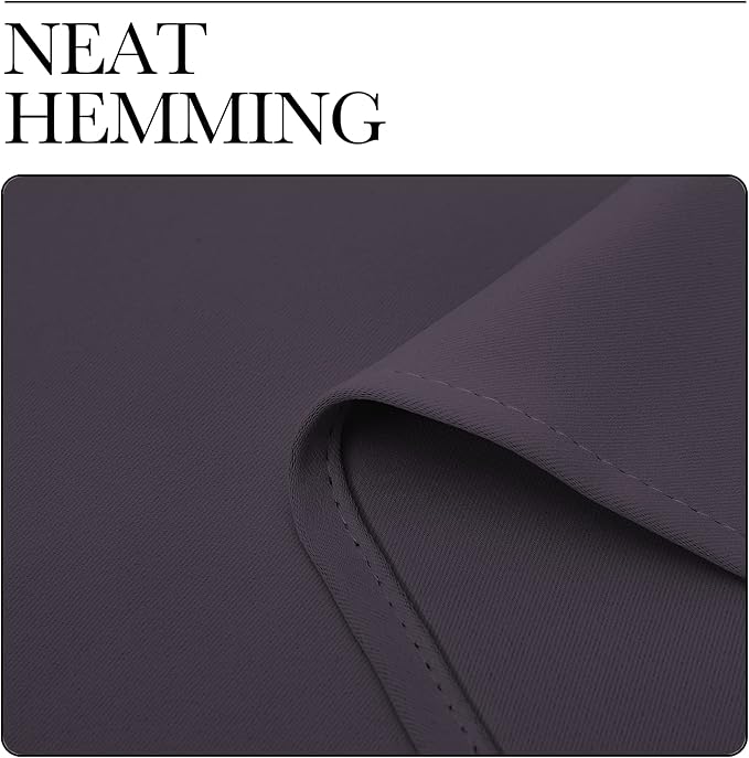 NICETOWN Greyish Purple Blackout Curtains 102 inches Length for Living Room, 2 Panels, 55" Wide, Thermal Insulated Long Drapes for Large Window